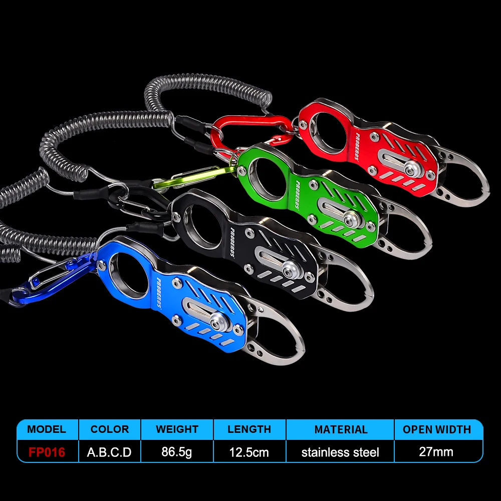 

PRO BEROS Fishing Gripper Mini Portable Stainless Steel Fishing Lip Grip Controller Fishing Tools Trigger Lock Tackle