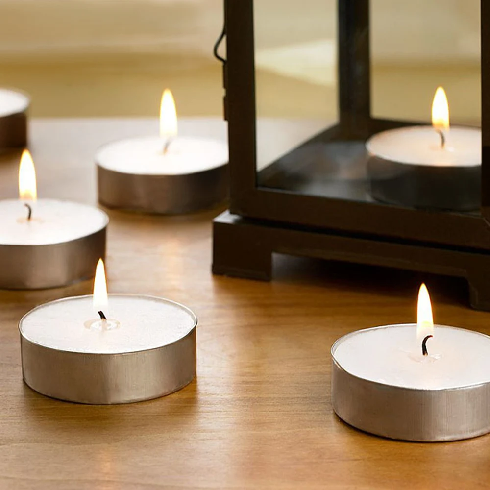 

Behogar 12 PCS Empty Tealight Candle Cases Containers Molds Tins Jars Making Supplies for DIY Candle Making