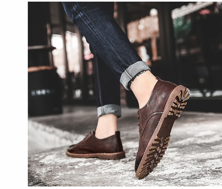 JINTOHO/большие размеры; мужская повседневная кожаная обувь; брендовые Модные мужские туфли; мужская повседневная обувь; дизайнерские туфли для мужчин; мужские кожаные туфли