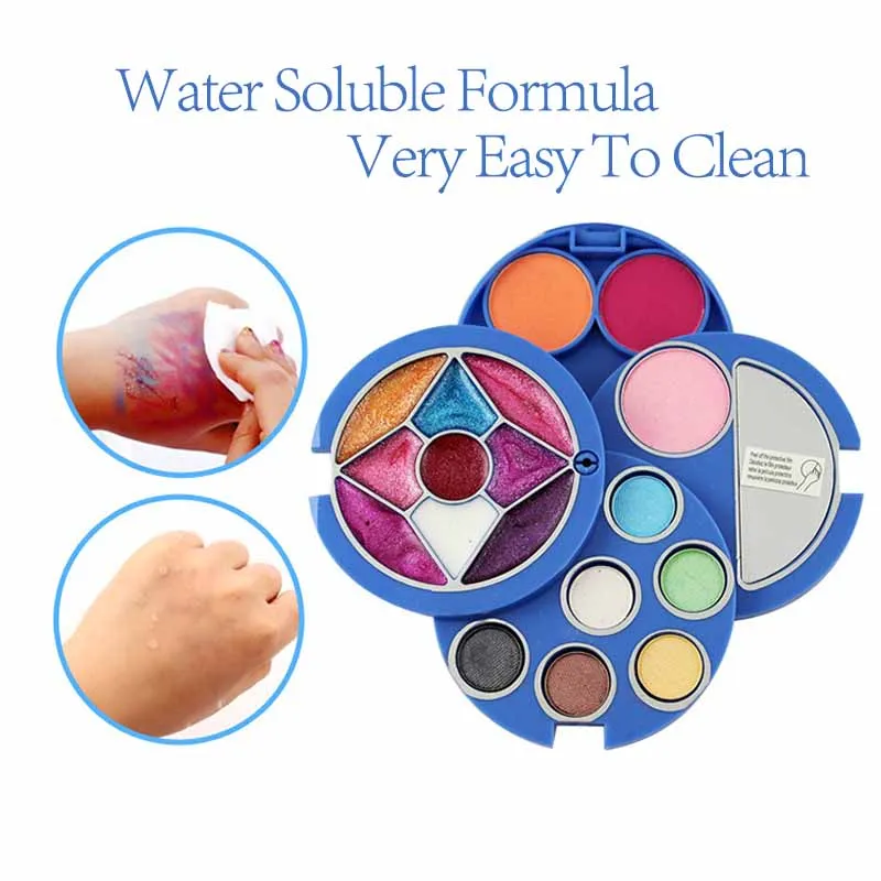 2018 Disney Children's Cosmetics Frozen Rotating Fashion Safety Makeup Box Girl Pretending To Play Toy Party Birthday Gifts