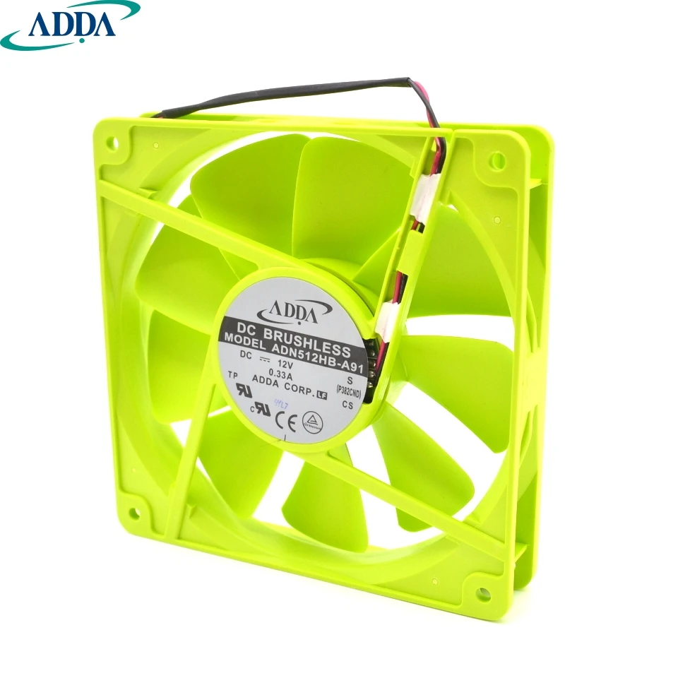 ADDA специальный 13525 ADN512HB A91 12 В двойной шарикоподшипник охлаждающий вентилятор для