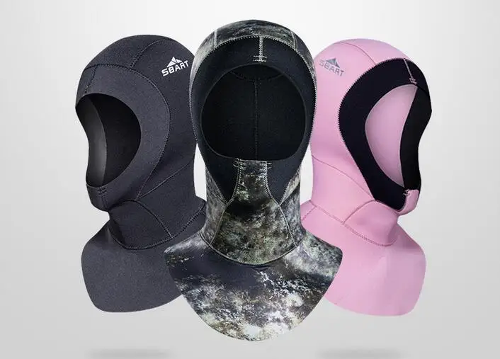 Male& Female Wetsuits Premium Snorkeling 3mm Surfing Hat Cap Water Dive Neoprene Hood Camouflage