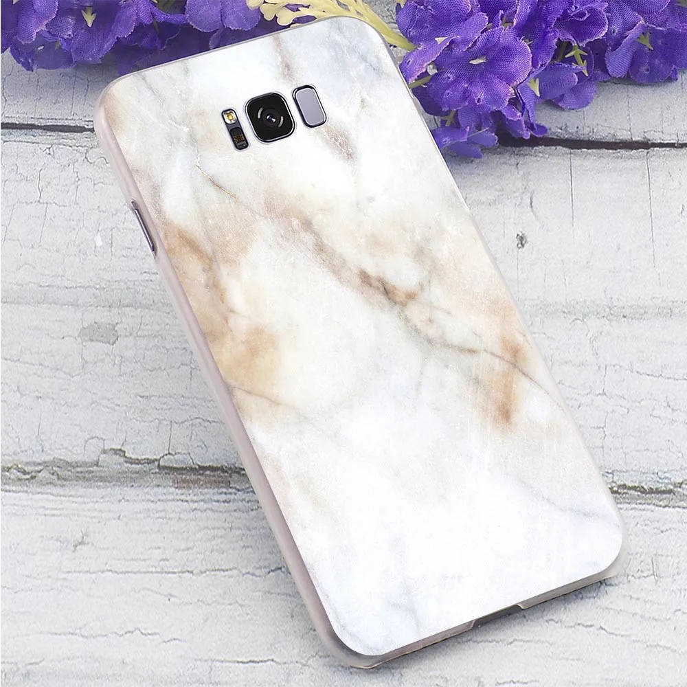 

Hard Case for Galaxy S9 Plus Pure Marble Cover for Samsung S10e Case S6 Edge M10 M20 M30 S7 S8 Plus S10 Note 8 9 Back Covers