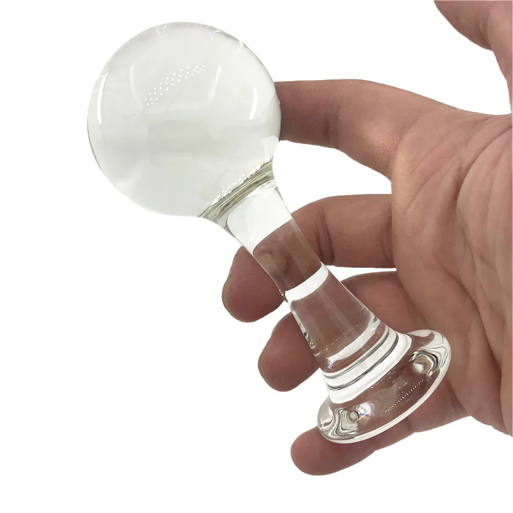 GLASS ANAL PLUG  (9)