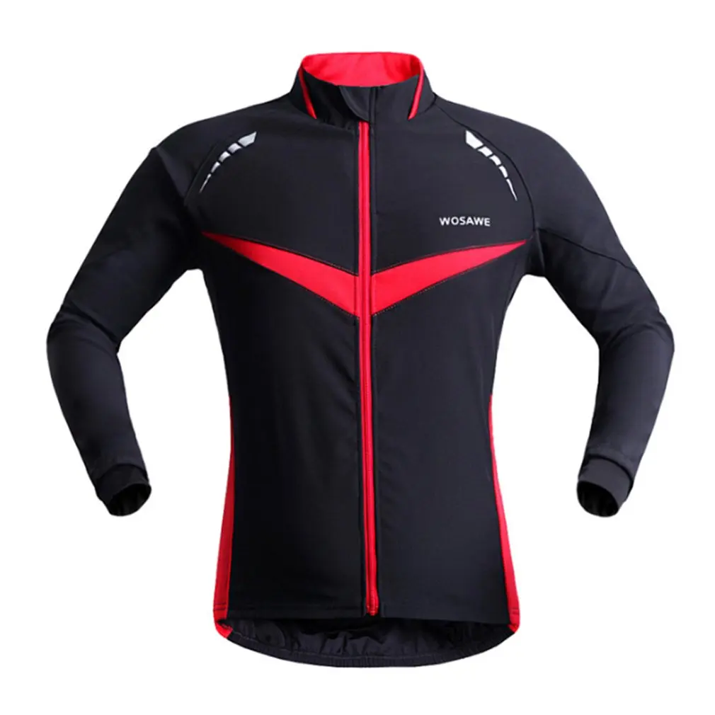 Men Windproof waterproof Cycling Jacket Warm Long Sleeve Cycling Wind