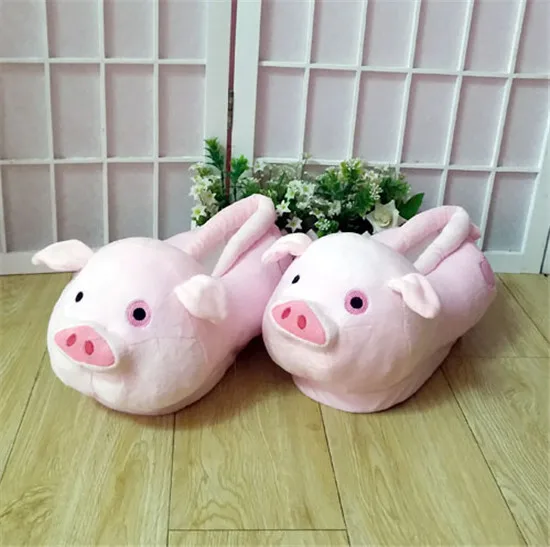 Обувь для косплея Gravity Falls Pink Pig Waddles Симпатичные пушистые Тапочки|slippers fluffy|slippers