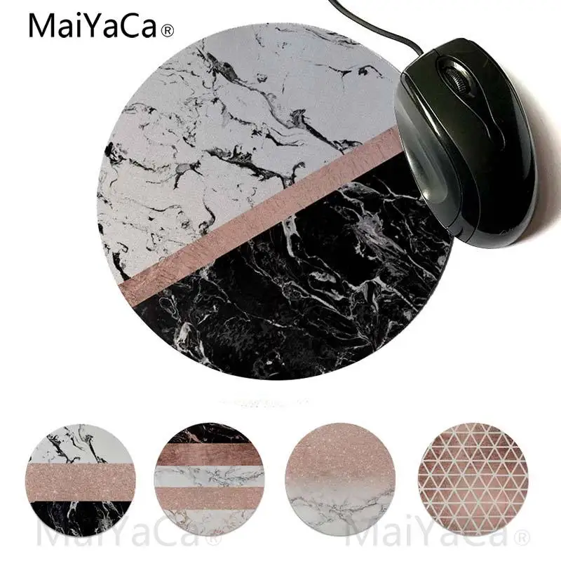Игровые коврики Maiyaca черные белые мраморные розовые золотые блочные полосы