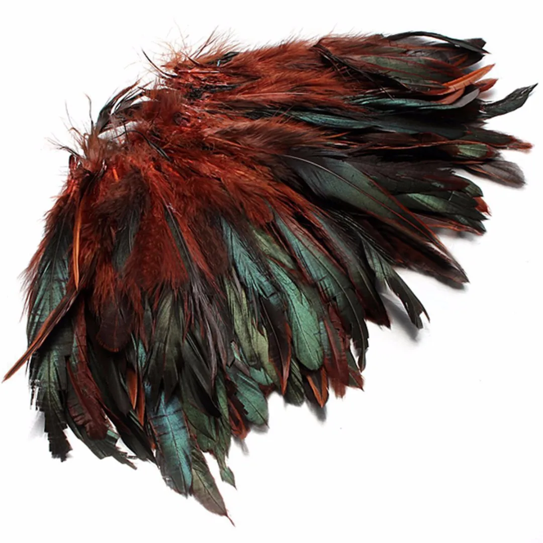 DIY Sale 100pcs / lot cheap pheasant feather, 5-8inch13-20cm, natural color rooster feathers DIY chicken feather jewelry plume
