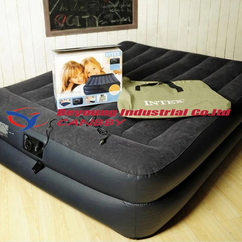 queen size luftmatratze sable intex königin größe luftmatratze aufblasbare luftbett mit eingebaute elektrische pumpe und kissen in queen size luftmatratze sable intex königin größe luftmatratze aufblasbare luftbett mit eingebaute elektrische pumpe und kissen in