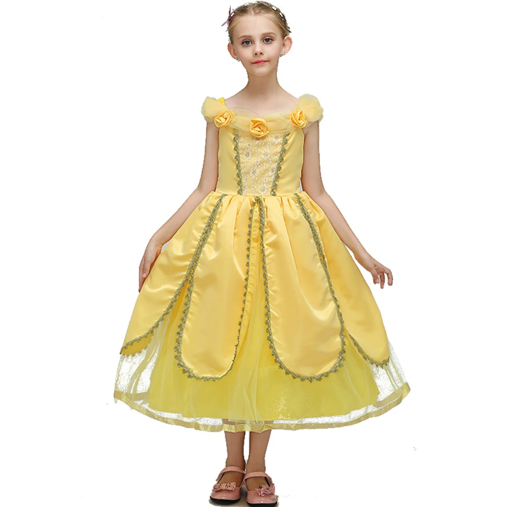 

MQATZ 4-8 Years Girls Dress Halloween Cosplay Sleeping Beauty Princess Dresses Christmas Costume Party Children Kids Dressing
