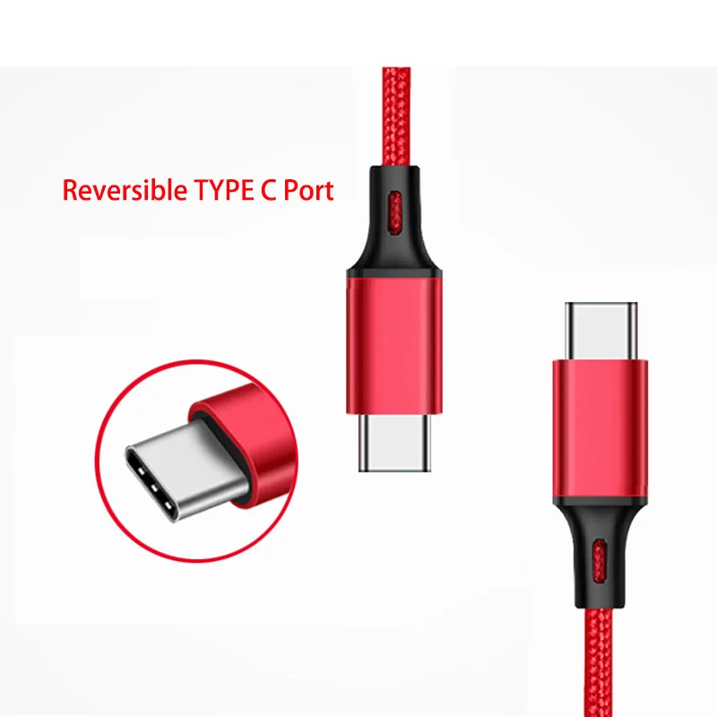 

100cm USB Type C Cable Fast Charging Nylon Data Line For Meizu 16t 16X 16 Pro 7 X8 15 Huawei P20 pro lite mate 20 pro/X Nova 2