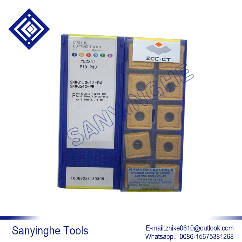

10pcs/lots YBC251 SNMG150612-PM cnc carbide milling insert