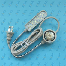 Consew 30-LED 110V Sewing Machine 7″ gooseneck Lamp light Magnetic base + plug # TD-30WP 110V-220V