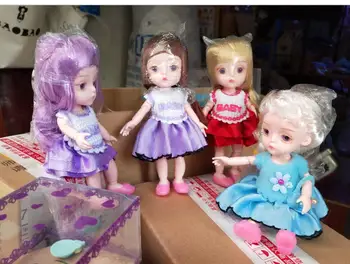 

random send kawaii cute doll girl movable action figure best kids toys for girls
