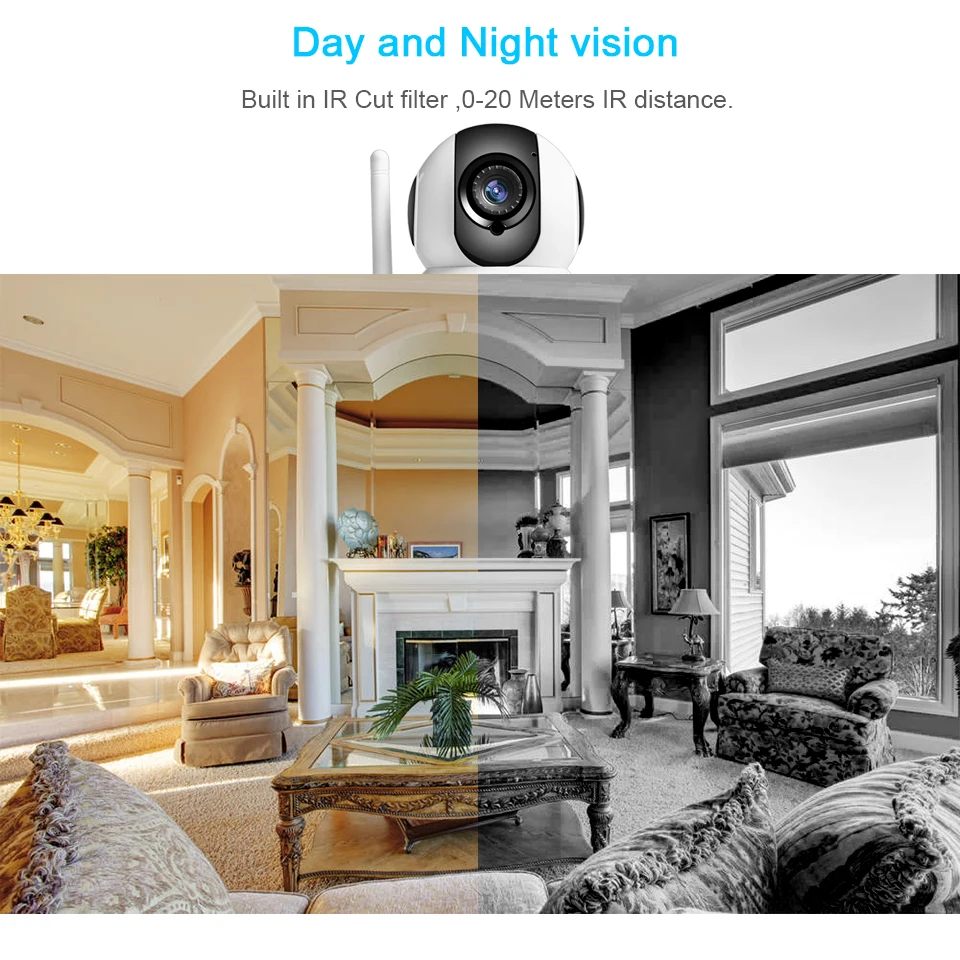 BESDER Full HD 1080P Беспроводная ip камера с дистанционным обзором 2.0MP CCTV WiFi