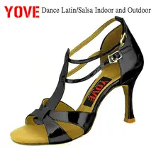 YOVE стиль w145-30 танцевальная Бачата/Сальса крытый и открытый Женская танцевальная обувь