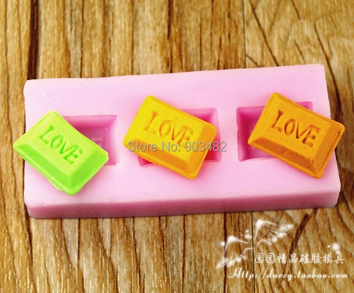 

F123 Love Silicone Fondant Mold Gum Paste Cake Decorating cake topper Mould