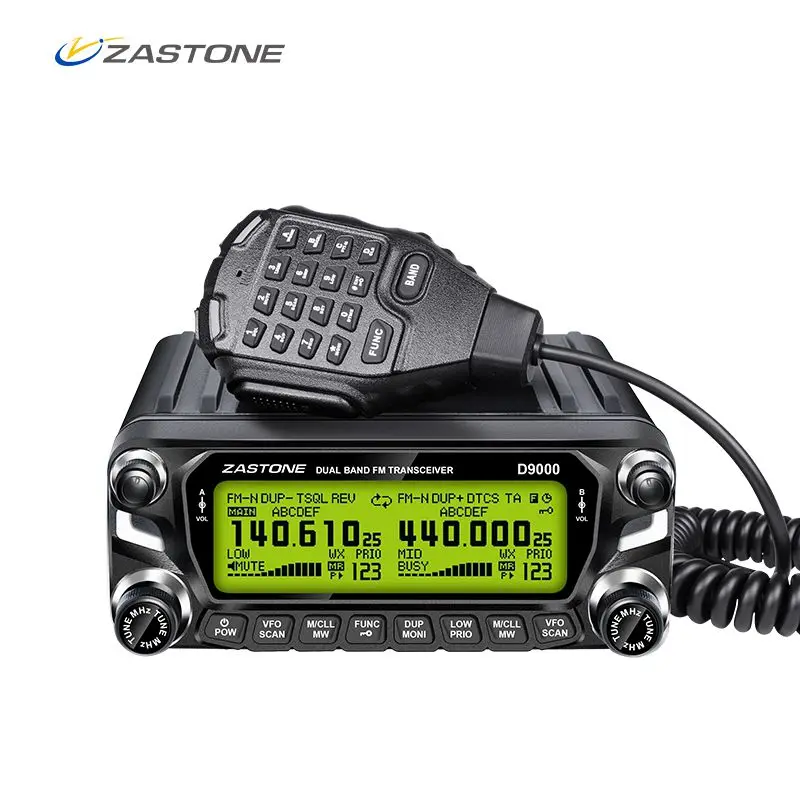 

Zastone D9000 Ham Radio transceiver 512 Channels Ham Radio 50W 136-174MHz 400-520MHz Car Walkie Talkie Mobile Radio Communicator