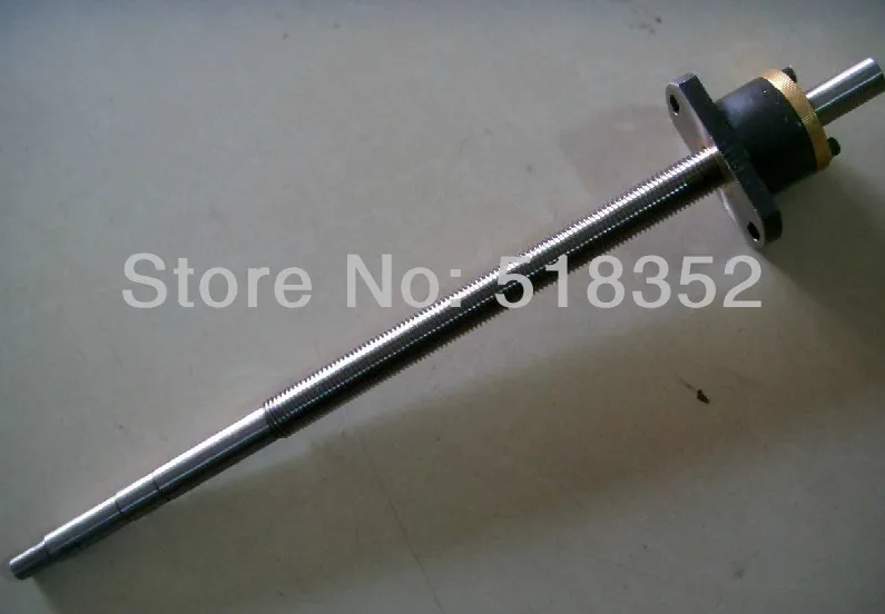

L378mm/410mm Screw Rod with Feed Screw Nut M18x 2mm Tooth Pitch Used for Xiongfeng and Other Wire EDM Machines, EDM Spare Parts