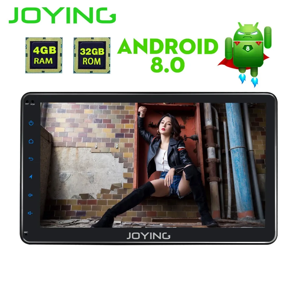 

JOYING Octa Core 4GB RAM 10.1'' Android 8.1 one din Stereo GPS Navigation HD Touch Screen Universal audio Car Radio with DSP BT