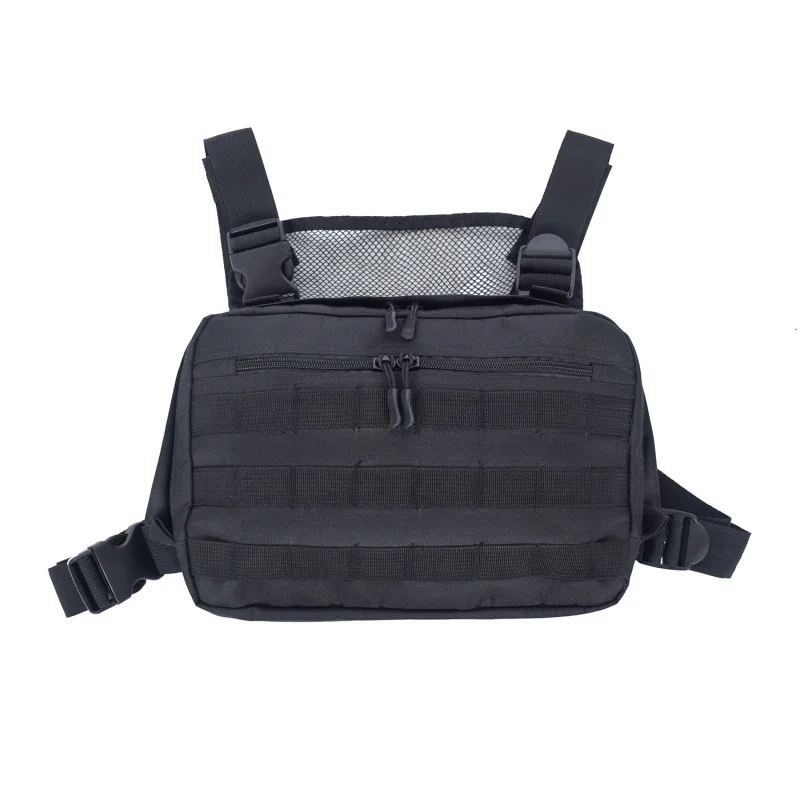 Men Tactical ShoulderChest Rig Streetwear Functional Tactical Chest Bag Cross Shoulder Bag ...