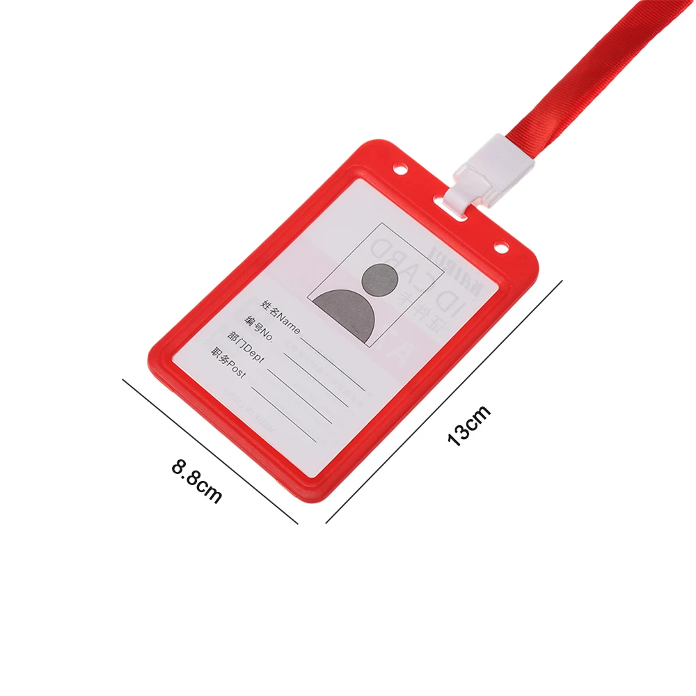 Шейный ремень кличка чехол для кредитной карты значок случае конфеты цвета двухсторонняя прозрачная Рабочая визитница защитный чехол