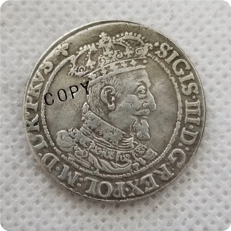 Poland-ORT-1618-SIGIS-III-GEDANENSIS копия монеты памятные монеты-Реплика монет медаль