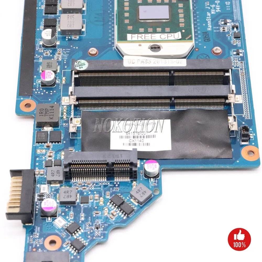 NOKOTION 641576-001 материнская плата для ноутбука hp PAVILION DV7 DV7-6000 Socket S1 DDR3 RS880MD HD6650 1 ГБ основная плата процессор