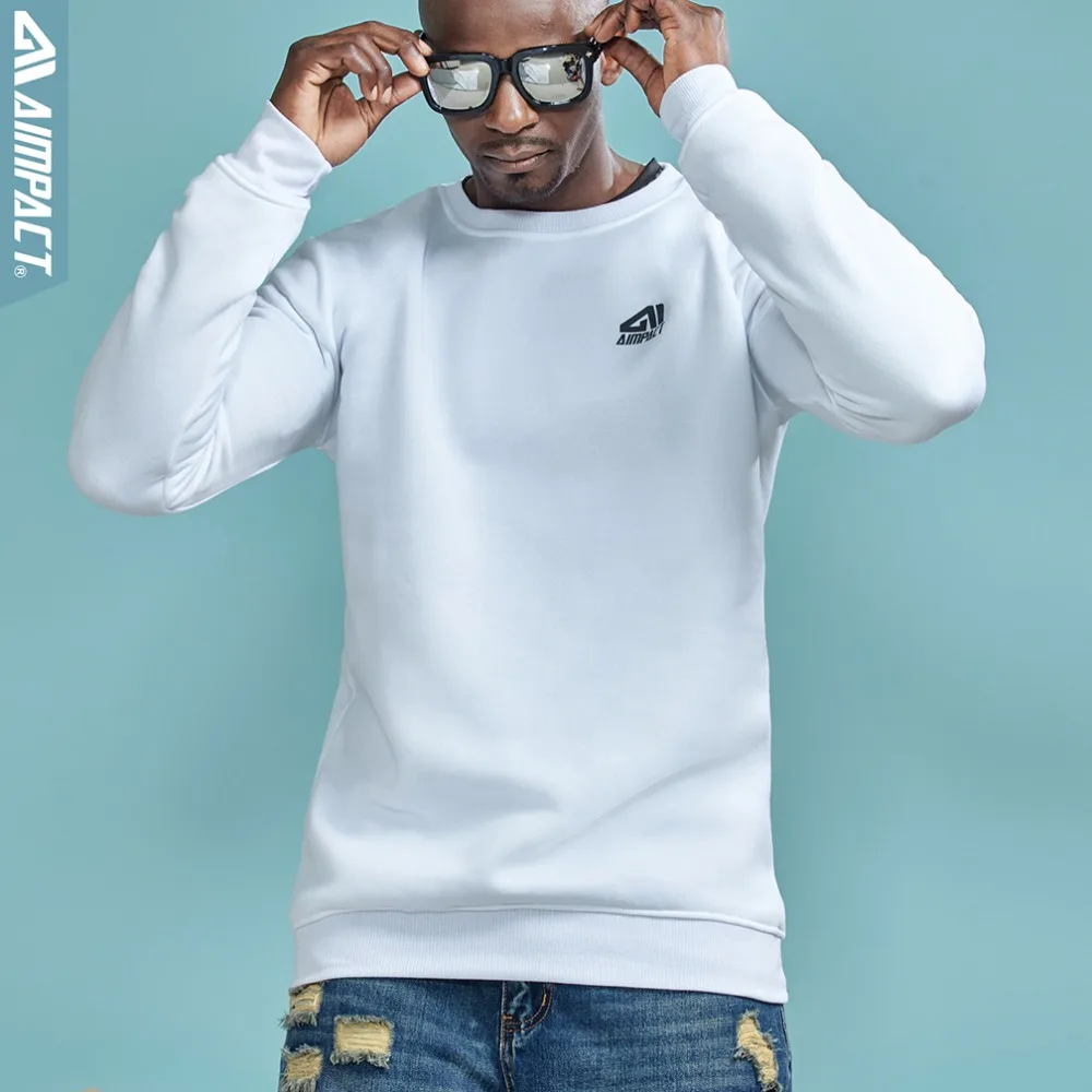 AIMPACT Cotton Unisex Fleece Hoodies 2018 New Fashion Casual Sweatshirts Brand Clothing Autumn Pullover for Men and Women AM4023