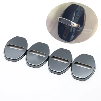 

For Audi RS 3 4 5 6 7 Q3 RS3 RS3 RS5 RS6 RS7 RSQ3 12'-19 Car Styling Stainless Steel Door Lock Buckle Protective Cover Auto Case