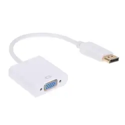 DisplayPort DP мужчин и женщин VGA Кабель-адаптер 1080 P Full HD видео конвертер шнур для MacBook Тетрадь PC проектор HDTV