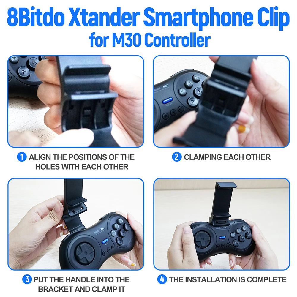 8 Bitdo Xtander смартфон зажим для M30 контроллер для sega контроллер телефон кронштейн с креплением