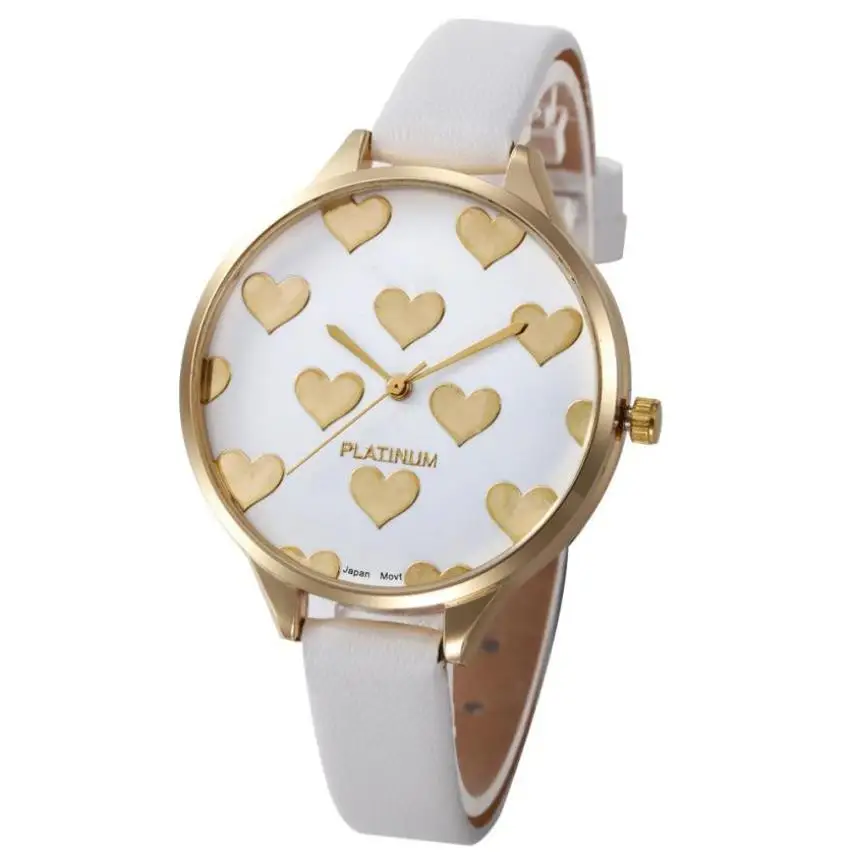 

Hot Sale New Fashion Women's Clock Casual Faux Leather Quartz Analog WristWatch Relogio Feminino Ladies Gifts Dropshipping HK&40