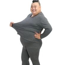 Утолщенное зимнее супер теплое мужское термобелье 5XL, пижама с длинными рукавами, повседневные мужские пижамы размера плюс, пижамные комплекты, одежда для сна