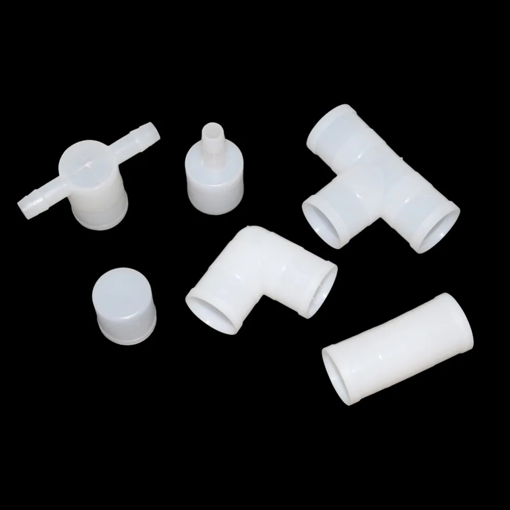 

25mm Poultry Drinking Accessories Tee 6 Styles Rabbit Quail Pigeon Parrot Bird Drinking Fountain Pipe Connector Plastic Pipe