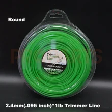 2.4mm 0.095″ X 1LB Round Grass Green Color Brush Cutter Grass Trimmer Nylon Line Wire