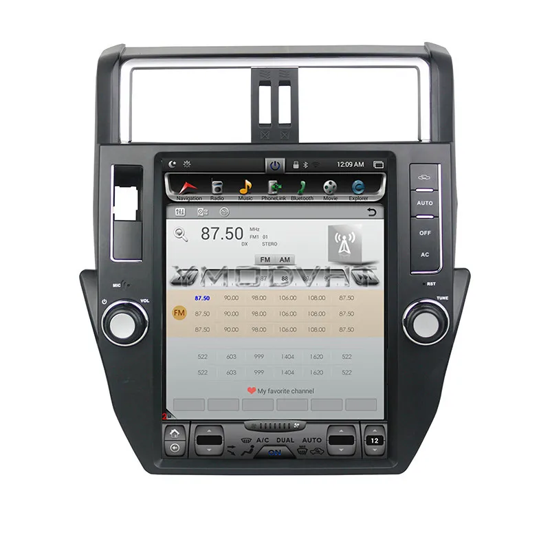 Perfect YMODVHT 12.1inch Vertical Screen Android 7.1 Quad Core 2GB+32GB Car DVD Radio GPS for Toyota Land Cruiser Prado 150 LC150 2014 3