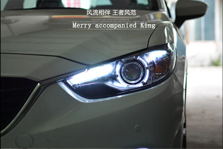 Sale Car Styling New For Mazda 6 led headlights 2014-2016 Led Mazda Atenza head lamp Angel eye led drl HID KIT Bi-Xenon Lens low beam 1 Sale Car Styling New For Mazda 6 led headlights 2014-2016 Led Mazda Atenza head lamp Angel eye led drl HID KIT Bi-Xenon Lens low beam 1