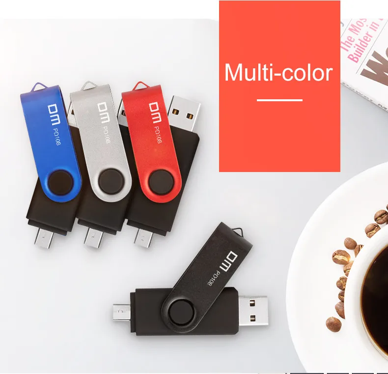 DM PD108 USB флеш-накопитель Micro USB OTG 8 Гб Флешка для Xiaomi Note 5 Redmi 5 Plus 4X телефон карта памяти USB флеш-накопитель