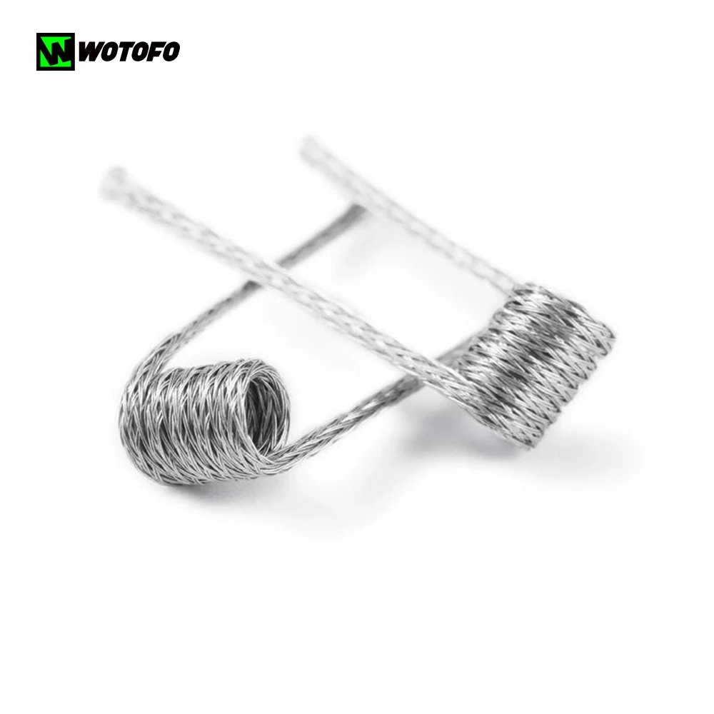 10 50 шт Wotofo Плетеный предварительно собранный провод 0 3x0 6 + 40GAx32GA 0.24ohm для RDA