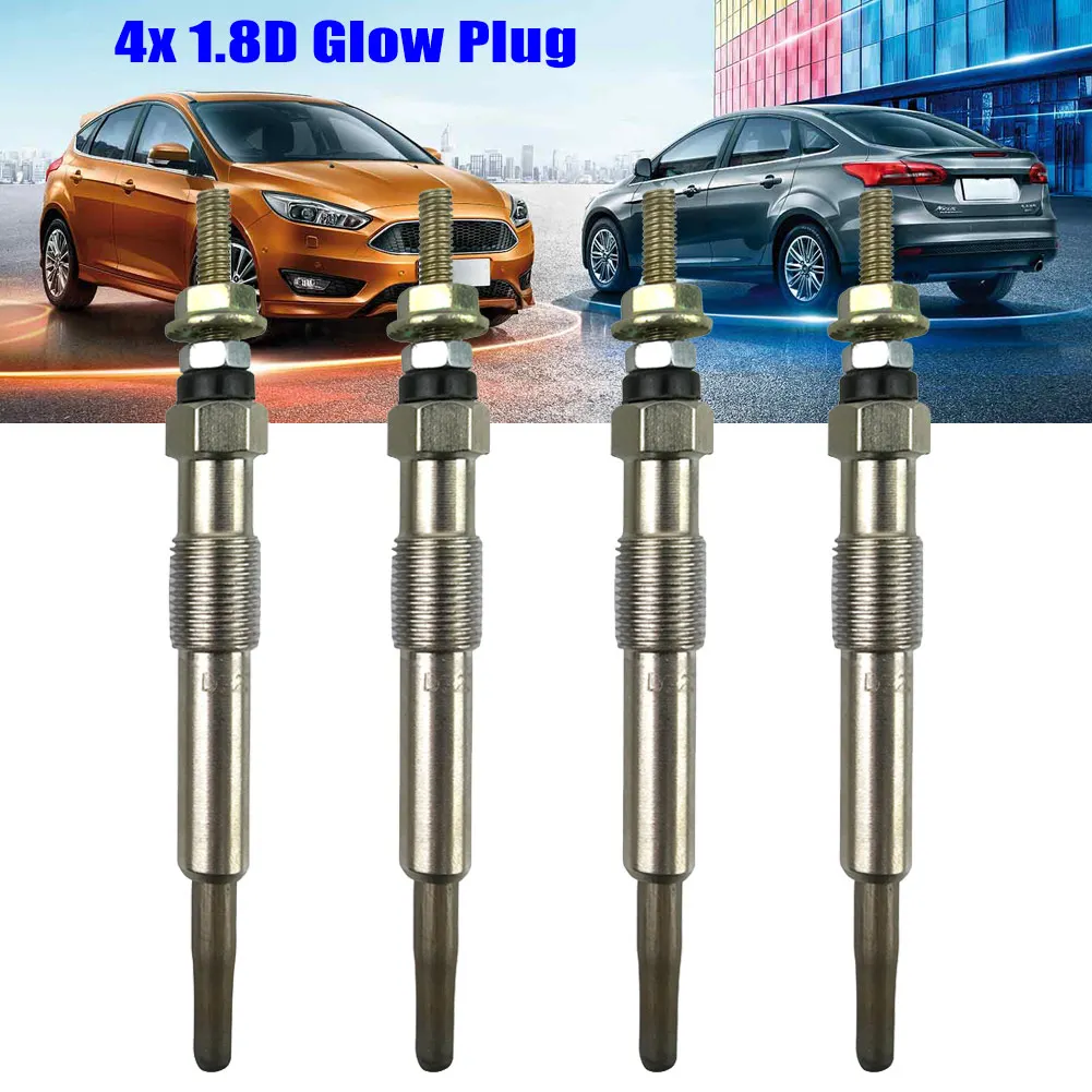 

New 4 Pcs Diesels Heater Glow Plugs Durable Replacement For Ford 1.8 D Car Vehicle CSL2018