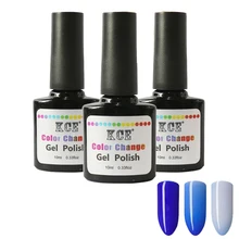 KCE новейший лак для ногтей изменение температуры ногтей Цвет УФ гель лак градиентный гель для ногтей Гель-лак 10 мл/1