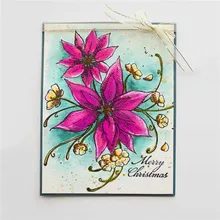 

GJCrafts 1Pc/lot 14*14cm 2018 New Clear Stamps For Scrapbooking Card Making Decorative Rubber Clear Stamps Phrases Flowers Stamp