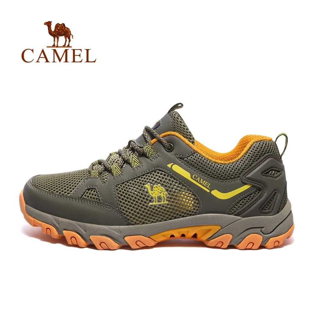 CAMEL New Men Spring Outdoor Hiking Shoes Mesh Breathable Shock Absorption Walking Climbing Treckking Mountain Sneakers 2018 hiking boots 2017rax spring summer hiking shoes men breathable outdoor 3 8women antiskid walking shocking offroad climbing