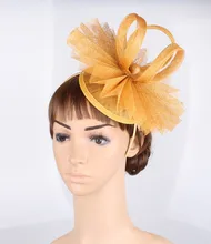 Free shipping 17 colors avaliable kentucky derby sinamay fascinator hats good bridal wedding hats cocktail hat
