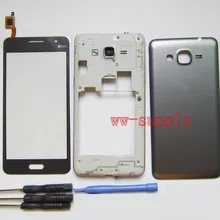 Для samsung Galaxy Grand Prime SM-G531H G531H/DS Корпус Передняя рамка Шасси+ крышка батареи+ сенсорный экран дигитайзер сенсор+ комплекты
