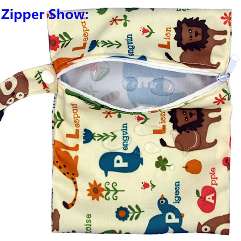 

[Mumsbest] Mini Wet Bags Reusable Waterproof Small Nappy Bag Pouch For Nursing Pads Stroller Mini diaper bags size:20X15cm 1PC