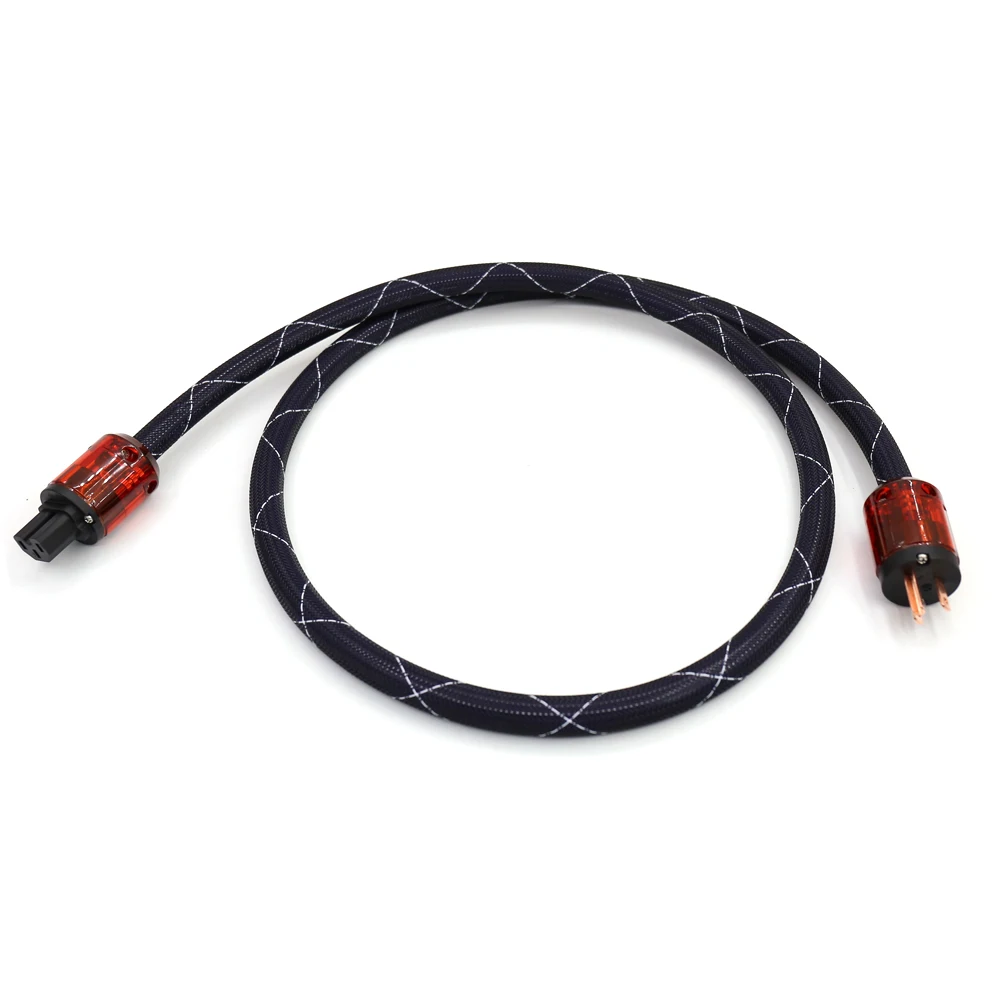 High Quality OFC Copper Audiophile Power Cord Cable AC Mains Power