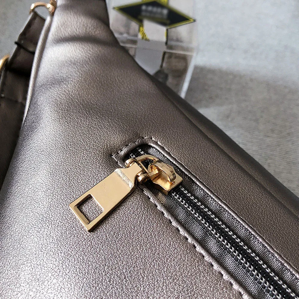 Модная нейтральная Спортивная кожаная пляжная сумка на цепочке, сумка-мессенджер через плечо, нагрудная сумка, сумка через плечо с клапаном, универсальная дрошиппинг