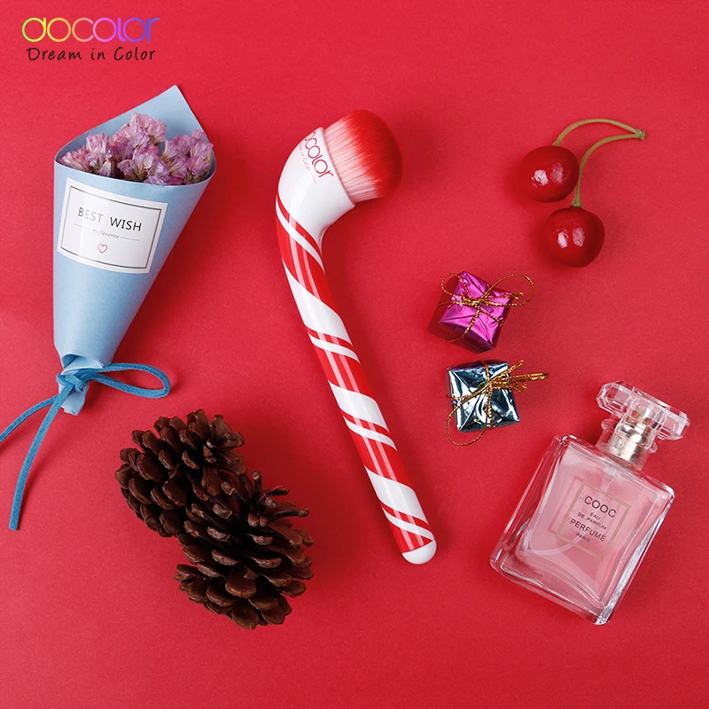 Docolor Новая кисть для основы леденец лучший рождественский подарок женские любимые кисти для макияжа подарочная упаковка конфеты кисти для макияжа